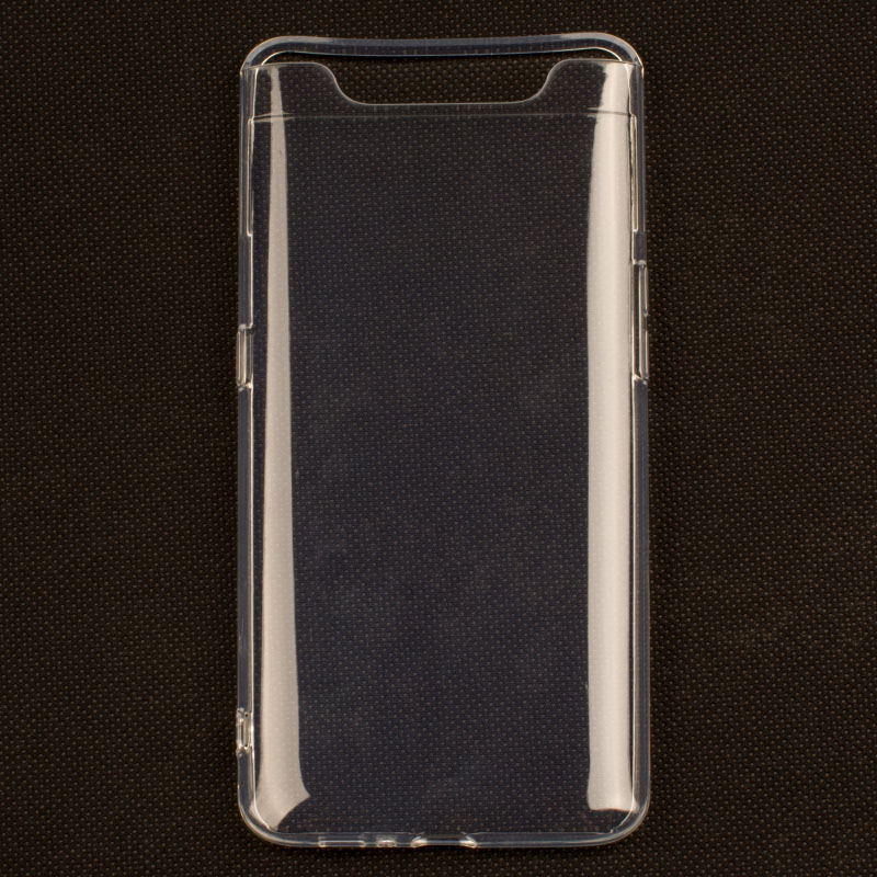 Samsung Galaxy A80 - gumený obal - priehľadná
