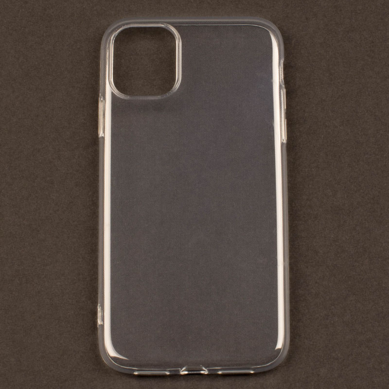 IPHONE 11 Pro - gumený obal - priehľadná