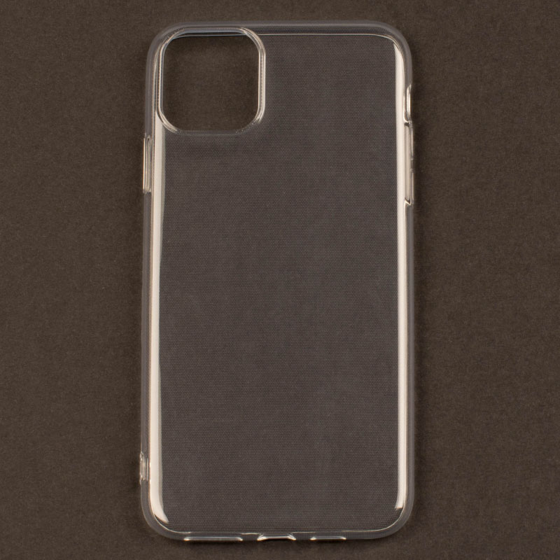 IPHONE 11 Pro Max - gumený obal - priehľadná