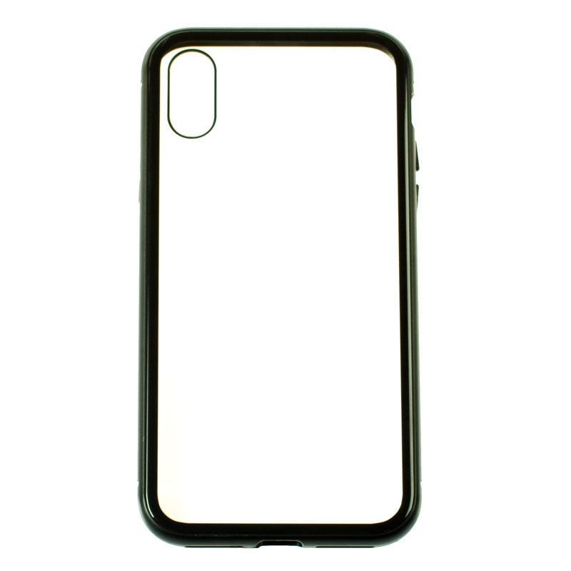 Glass Case - IPHONE XS - čierna
