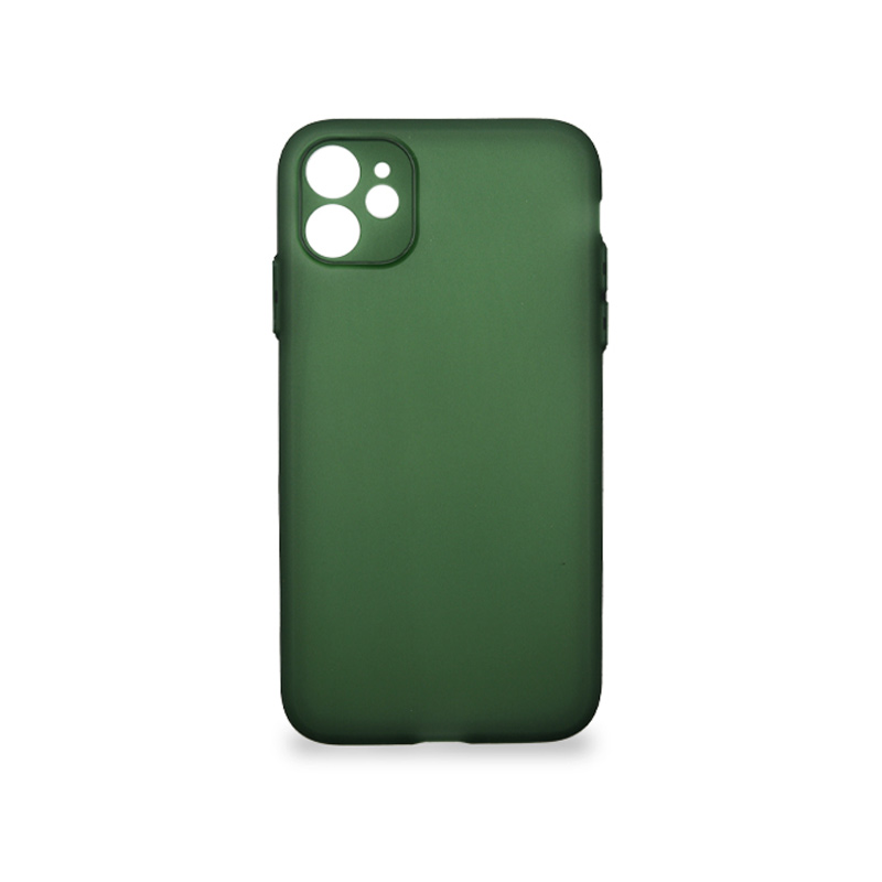 Ultra Slim - Matný pogumovaný obal - IPHONE 13 Mini - zelená