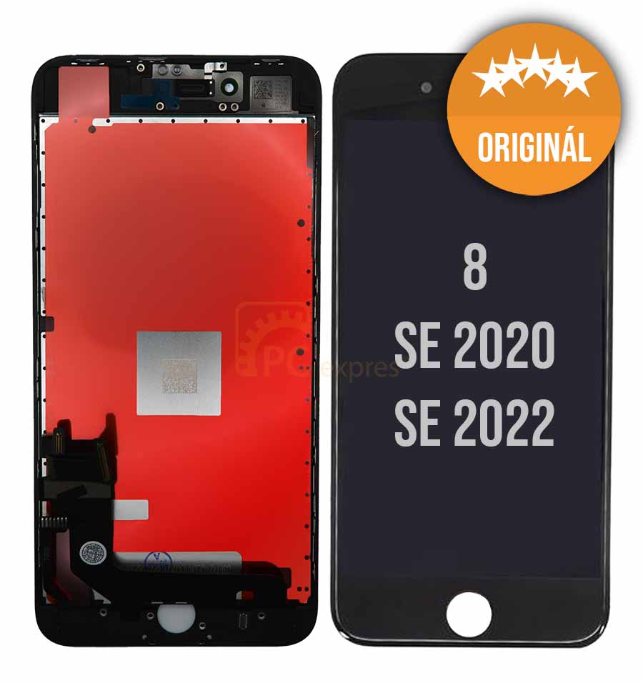 IPHONE 8, SE 2020, SE 2022 - LCD displej a dotyková plocha (čierna) ORIGINÁL