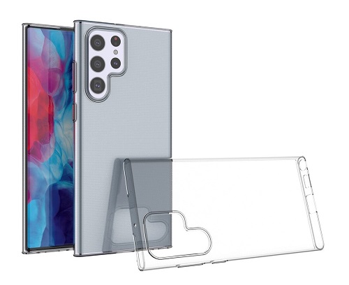 Samsung Galaxy S22 Ultra - gumený obal - Priehľadná