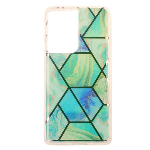 Samsung Galaxy S21 Ultra - gumený obal - Geometrický Mramor vz.2