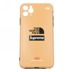 Supreme - The North Fase - IPHONE 11 Pro Max - gumený obal - Hnedá