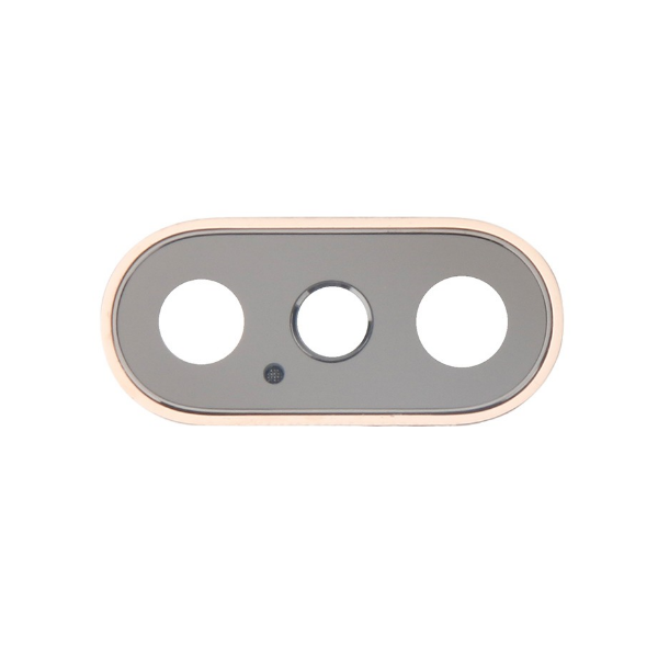 IPHONE XS Max - Sklíčko zadnej kamery s rámom (zlatá)