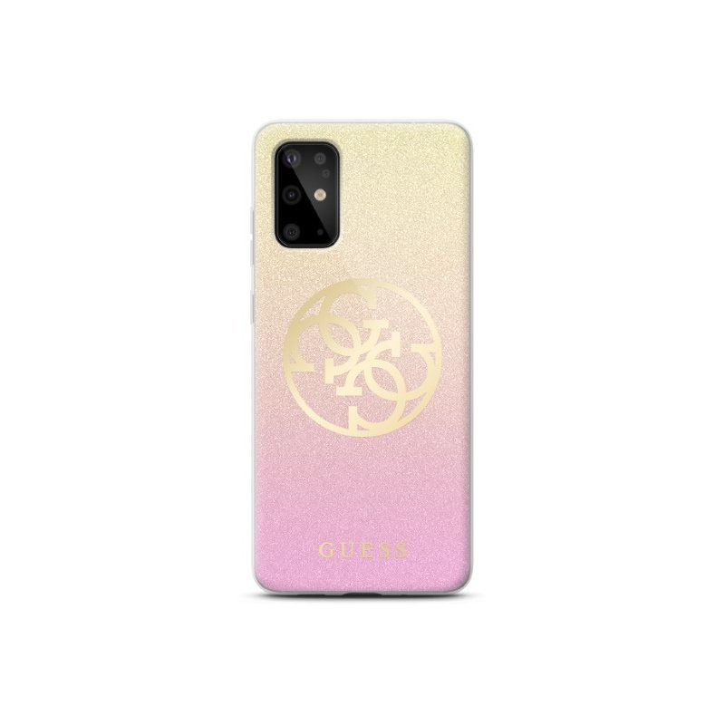 Guess - Hard case - Samsung Galaxy S20 - Glitter Gradient - Pink