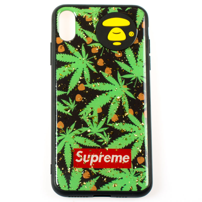Supreme - IPHONE XS MAX - gumený obal - ganja