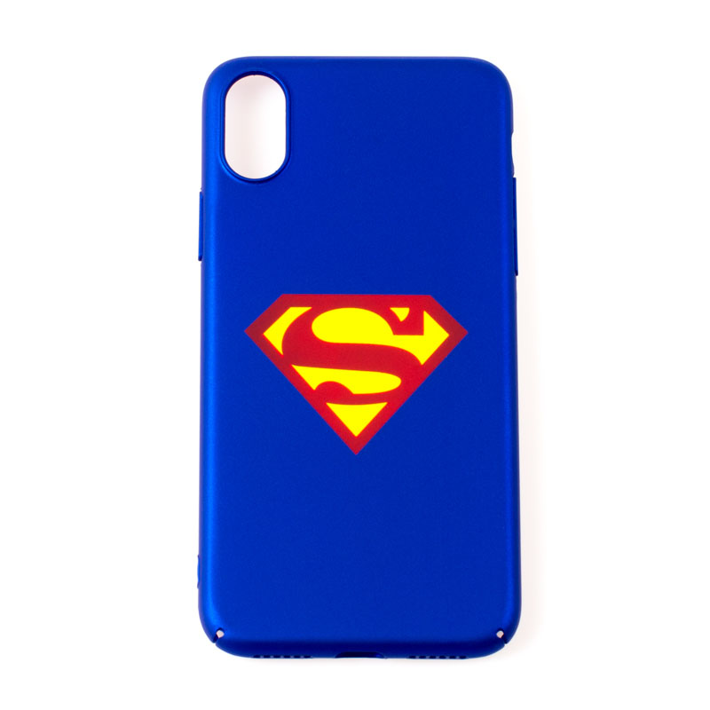 IPHONE X - plastový obal - Superman logo