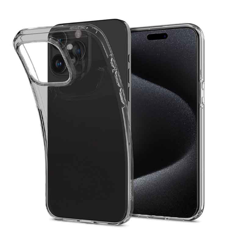 Spigen - Liquid Crystal - IPHONE 15 Pro - čierna