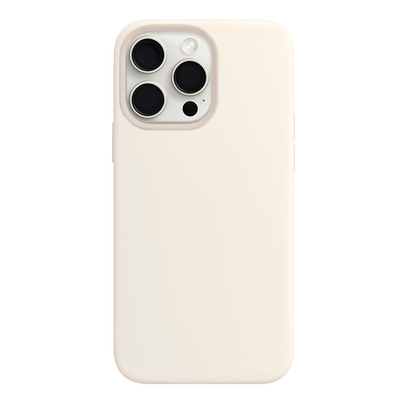 Silikónový kryt - IPHONE 15 Pro Max - s MagSafe - biely