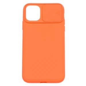 IPHONE 11 - gumený obal - CamShield - Oranžová