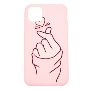 IPHONE 11 Pro Max - gumený obal - Finger Heart