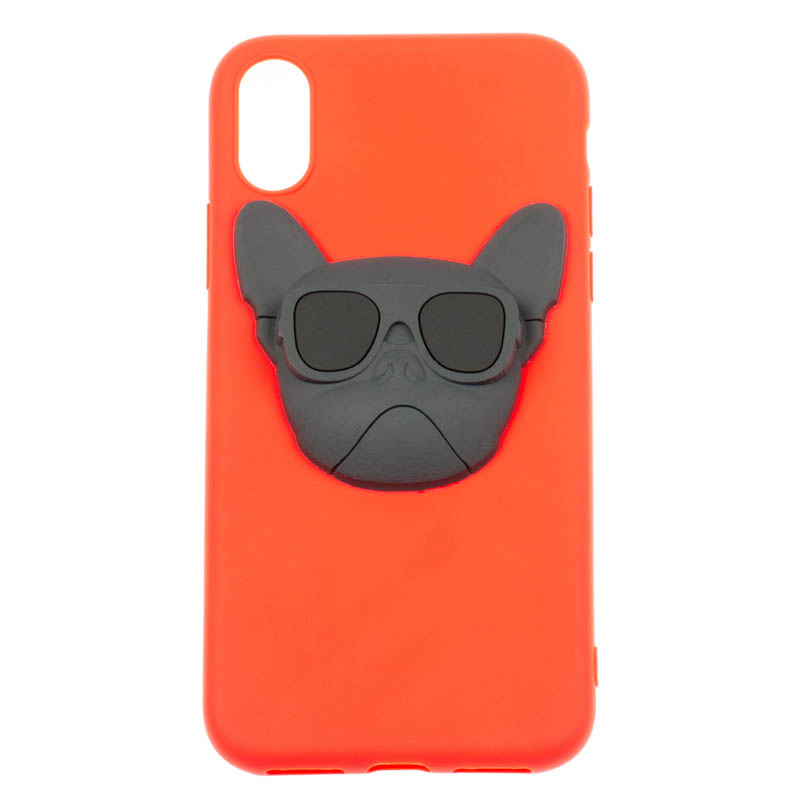 IPHONE X/XS - gumený obal - Buldog