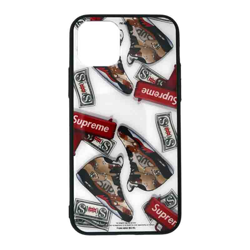 IPHONE 12 Pro Max - Sklenený obal - Supreme topánky