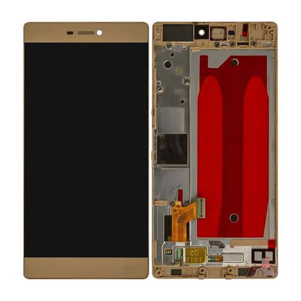 Huawei P8 LCD /dotyková plocha s rámom (zlatá)