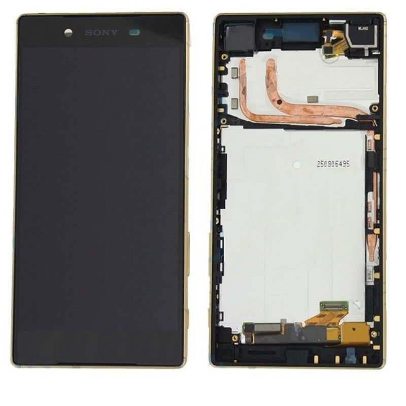 Sony Xperia Z5 LCD / dotyková plocha s rámom (zlatá)