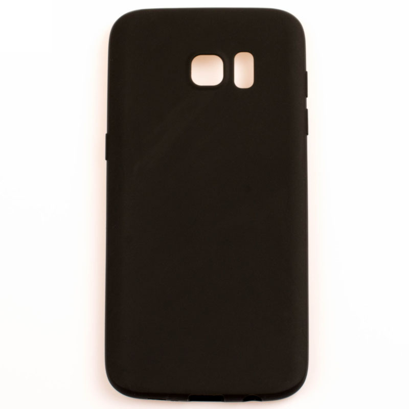Samsung Galaxy S7 Edge - gumený obal - čierna