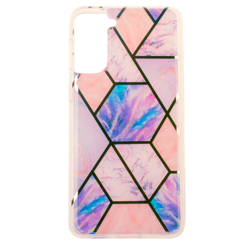 Samsung Galaxy S21 Plus - gumený obal - Geometrický Mramor vz.1