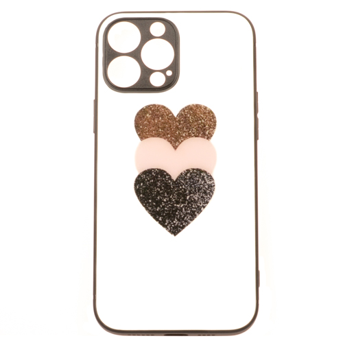 IPHONE 13 Pro - Sklenený obal - Srdcia