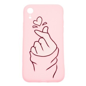 IPHONE XR - gumený obal - Finger Heart