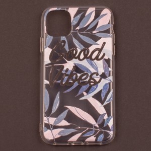 IPHONE 11 - gumený obal - Good Vibes