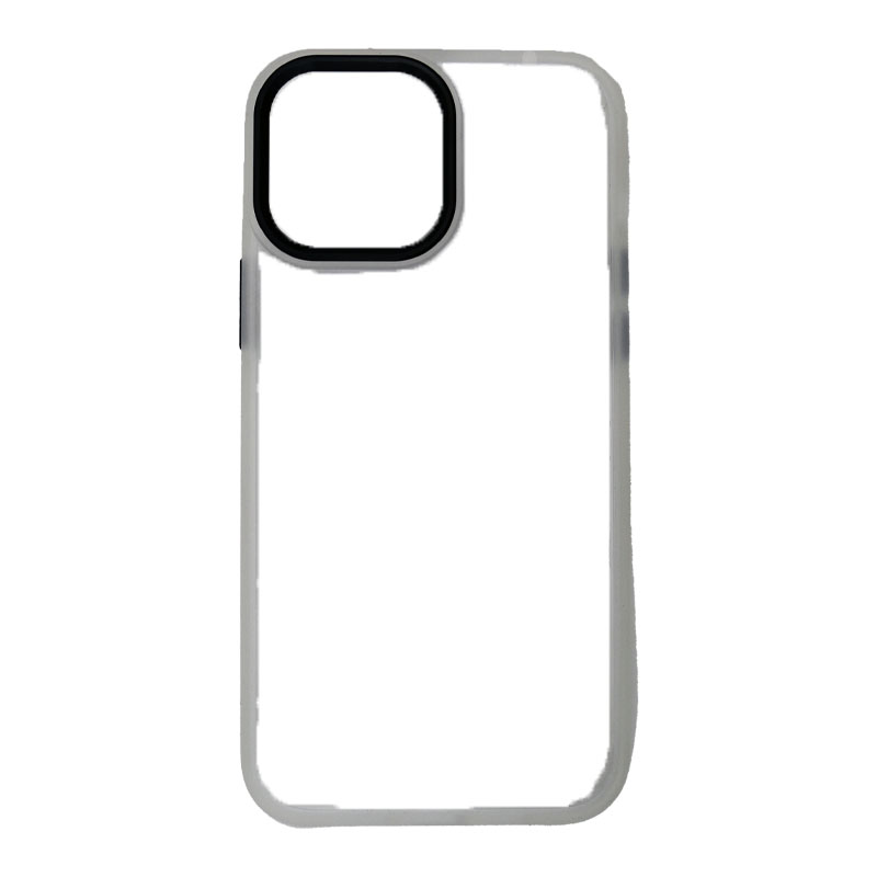 IPHONE 13 Pro Max - Plastový obal s rámčekom - Biela
