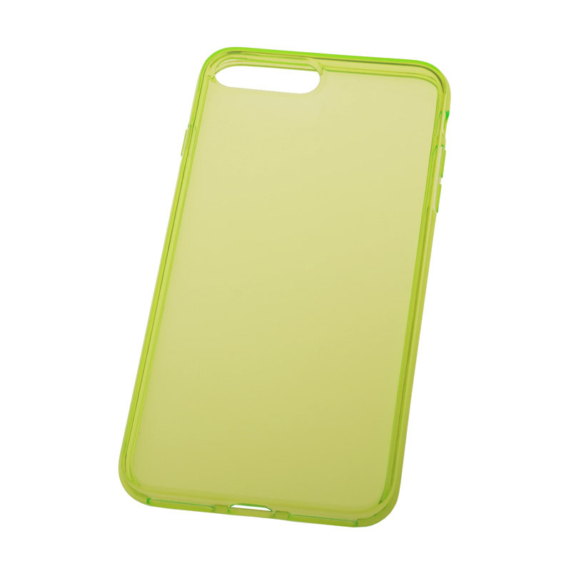 IPHONE 8 Plus - gumený obal - priehľadná zelená