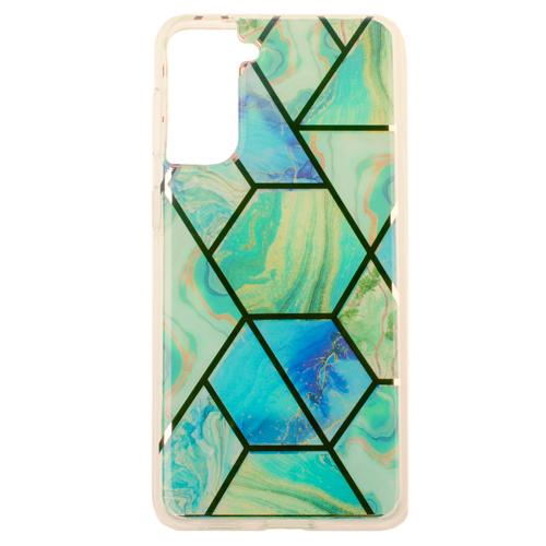 Samsung Galaxy S21 Plus - gumený obal - Geometrický Mramor vz.2