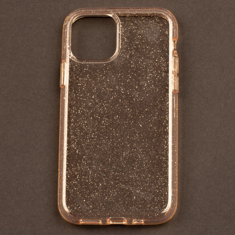 IPHONE 11 Pro - plastový obal - trblietky - ružová