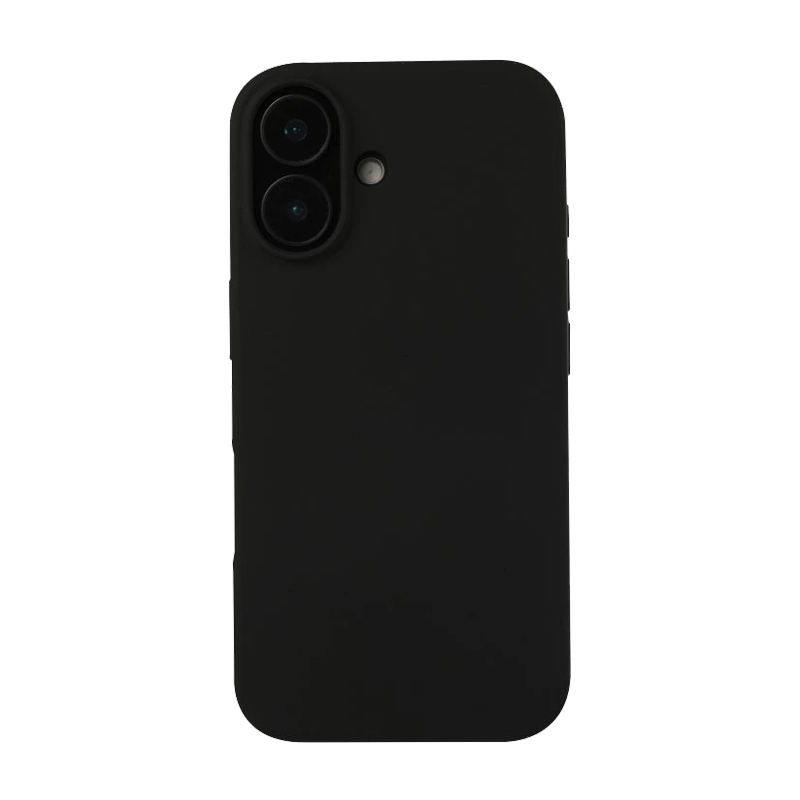 IPHONE 16 - gumený obal - čierna