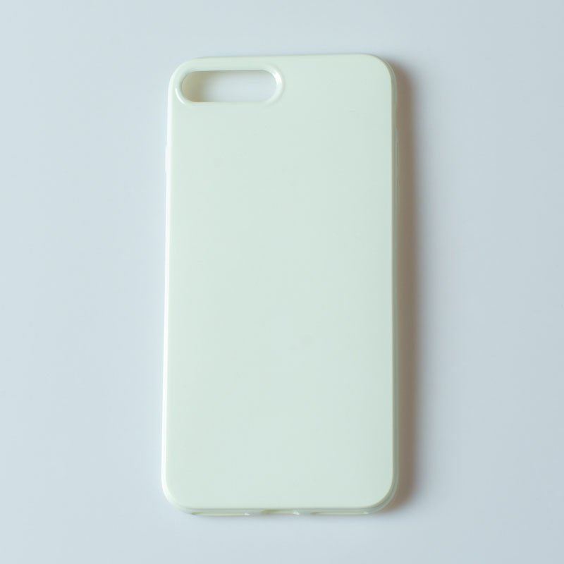 IPHONE 8 Plus - gumený obal - biela