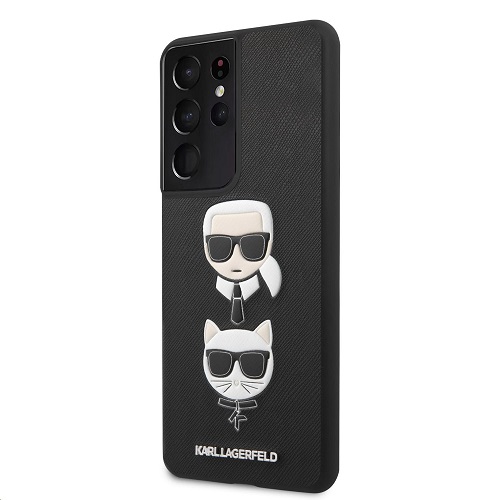 Karl Lagerfeld - Hard case - Samsung Galaxy S21 Ultra - K&C Heads - čierna