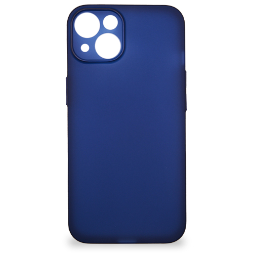Ultra Slim - Matný pogumovaný obal - IPHONE 14 - tmavomodrá