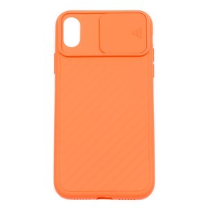 IPHONE XR - gumený obal - CamShield - Oranžová
