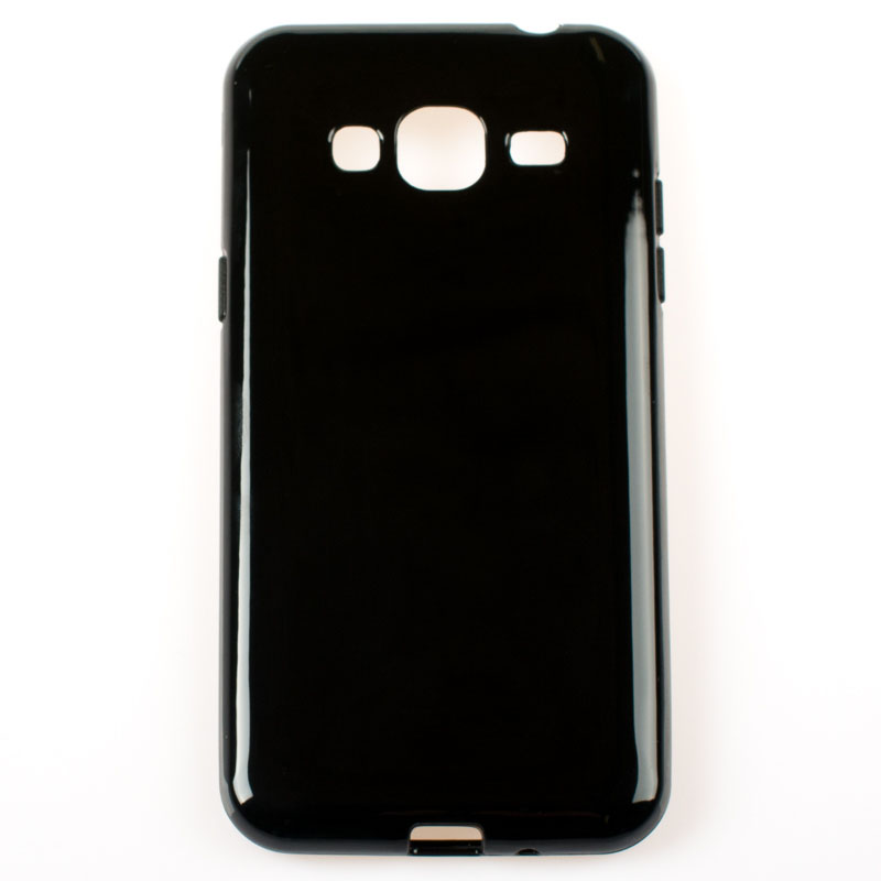 Samsung Galaxy J3/16 - gumený obal - čierna