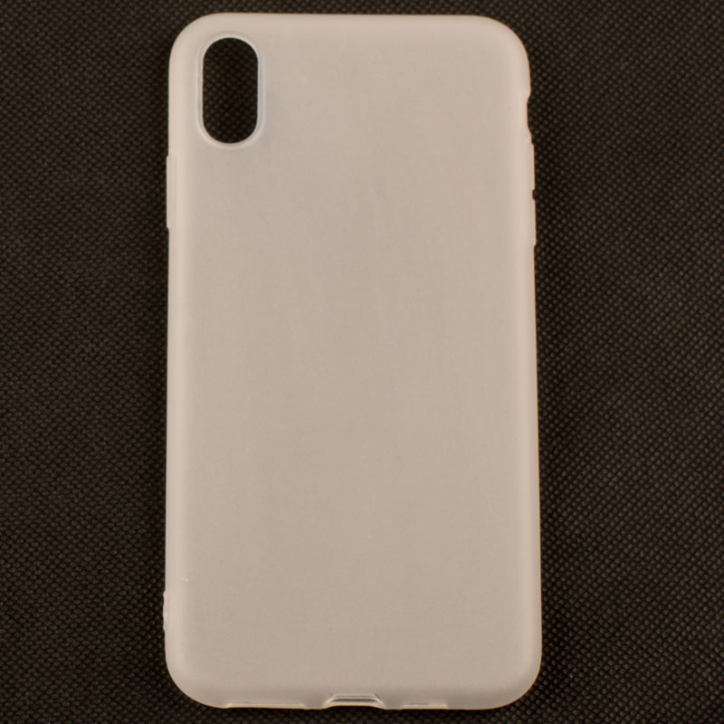 IPHONE XS MAX - gumený obal - biela