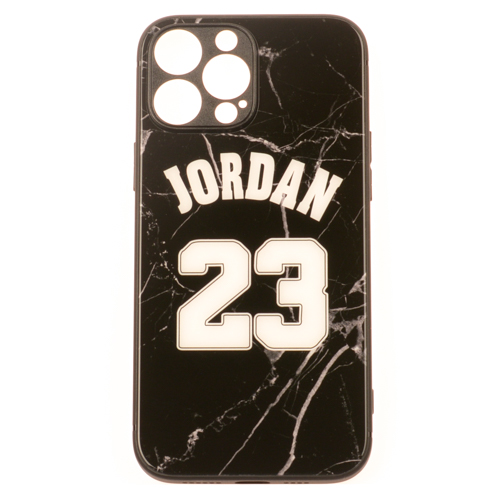 IPHONE 13 Pro - Sklenený obal - Jordan 23 - čierna