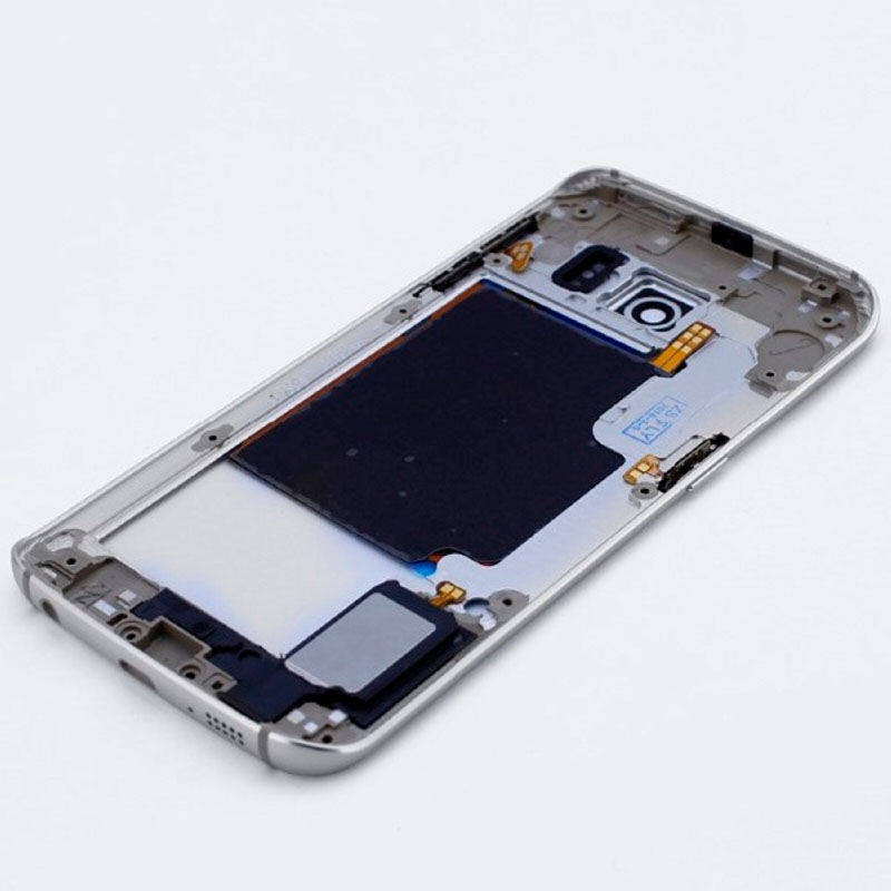 Samsung Galaxy S6 EDGE Stredový rám s dielmi (strieborná)
