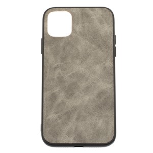 IPHONE 11 Pro - Kožený obal - strieborná