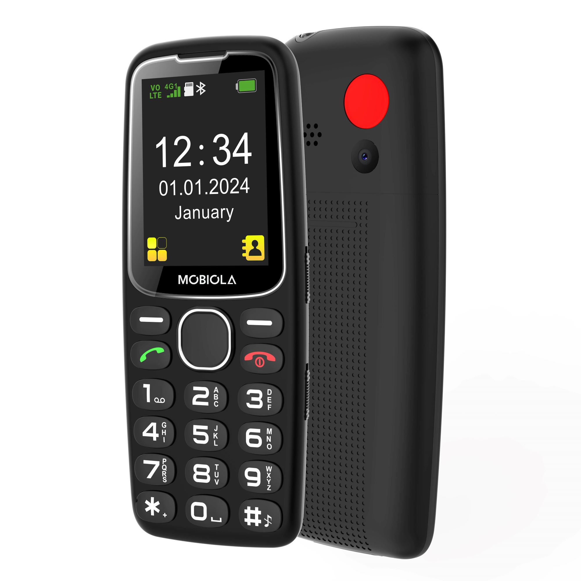 Mobiola - MB4120 4G - mobilný telefón - Čierna