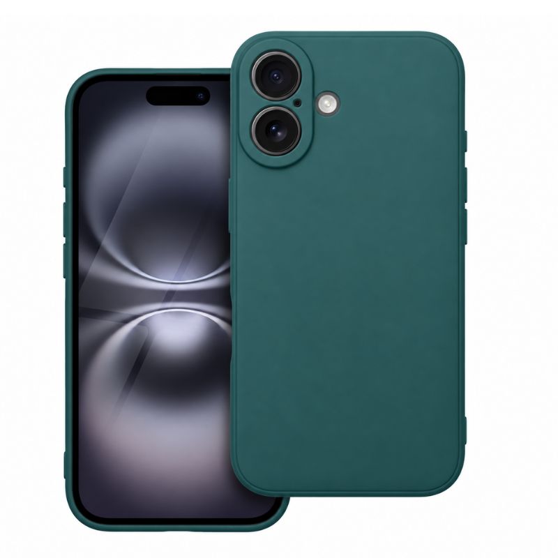 IPHONE 16 - gumený obal - zelená