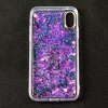 apple-iphonex- plastovy-obal -tekute-trblietky-fialova-2