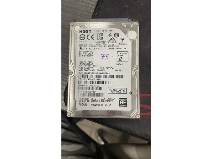 1TB 2.5" HDD použitý