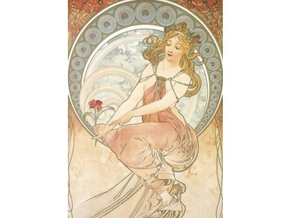 Pohled Alfons Mucha – Painting pohled, krátký