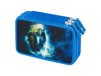 BAAGL Školní penál třípatrový Závodní auto