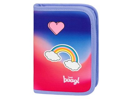 BAAGL Školní penál jednopatrový Hippie