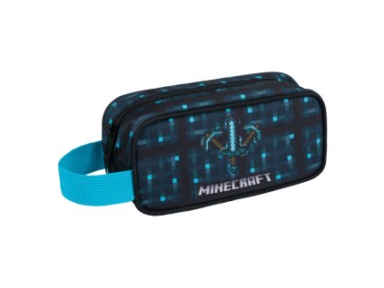 MINECRAFT penál Blue Axe and Sword