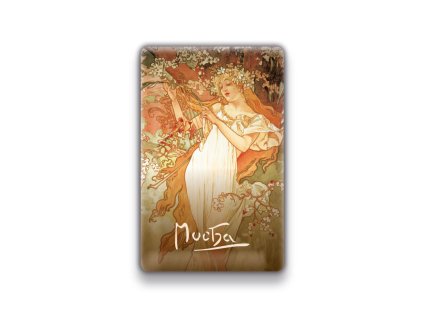 Magnet Alfons Mucha - Jaro, 54 × 85 mm