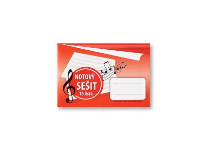 Notový sešit A5,16 listů